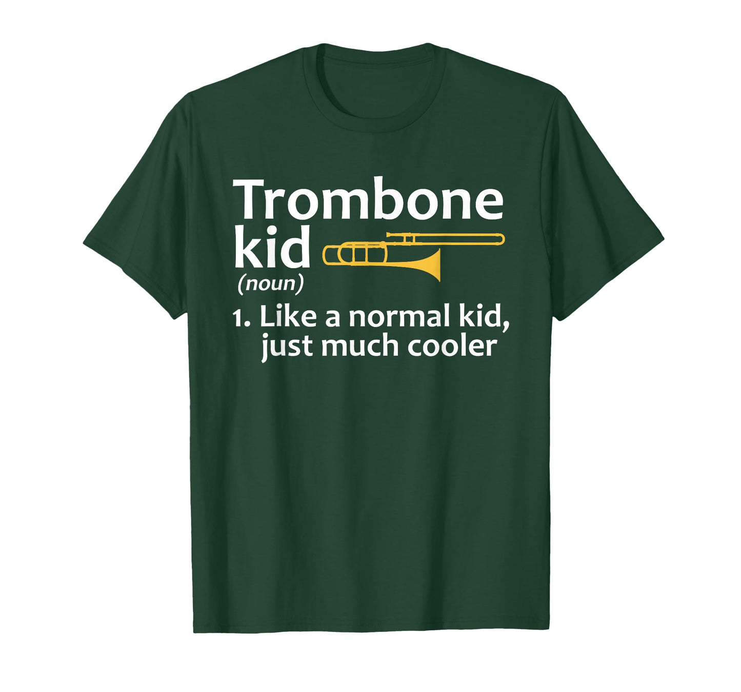 Trombone Art for Kids Boys Girls Instrument Trombone Player T-Shirt