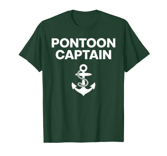Funny Pontoon Captain Art for Men Women Pontoon Boat Captain T-Shirt