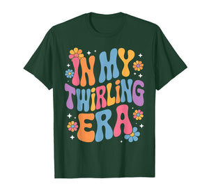 Best Baton Twirling Art for Women Girls Twirler Majorette T-Shirt