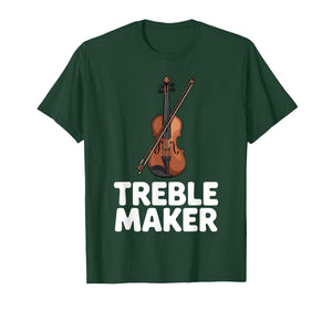 Violin Player Costume for Men Women Violin Teacher Violinist T-Shirt