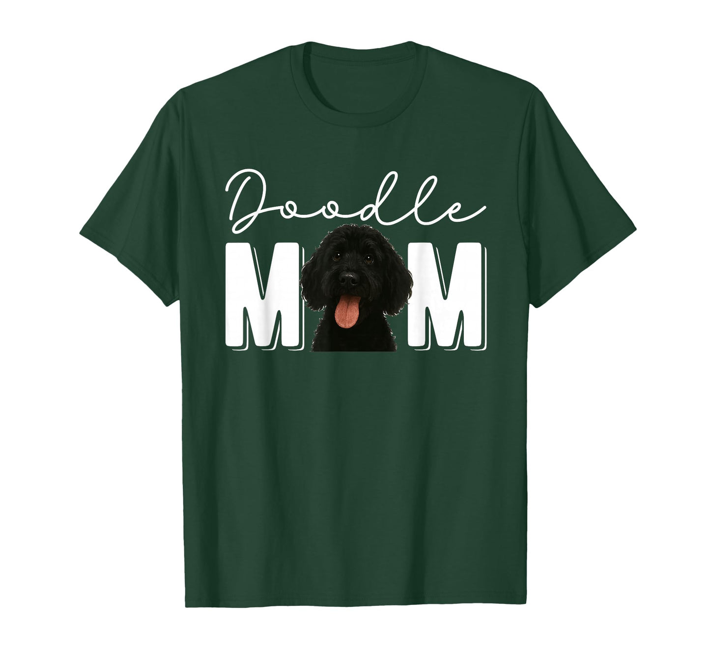 Black Doodle Mom Black Goldendoodle Owner Black Doodle Lover T-Shirt