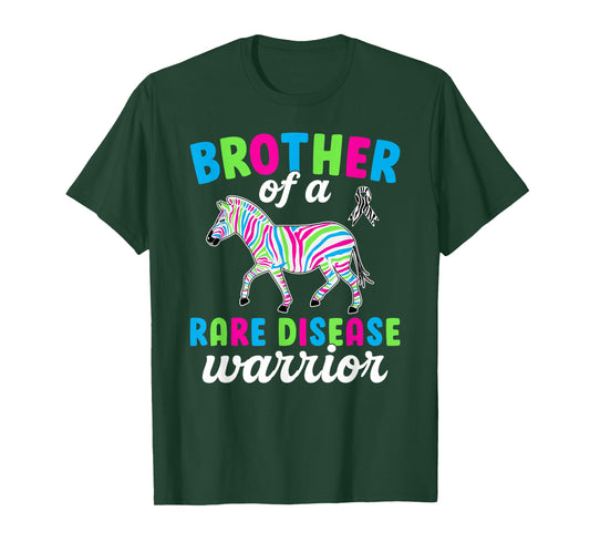 Brother of A Rare Disease Warrior Rare Disease Awareness T-Shirt