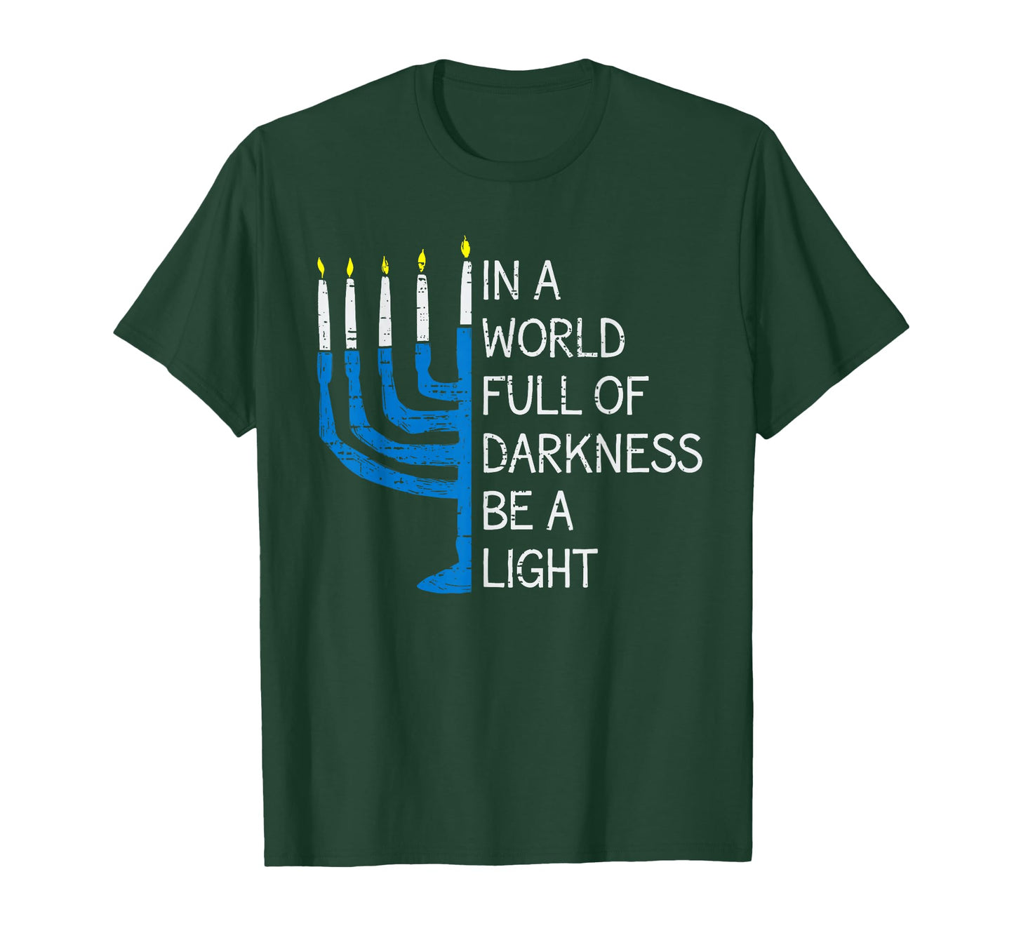 Be a Light Inspiring Hanukkah Jewish Menorah Chanukah Pajama T-Shirt