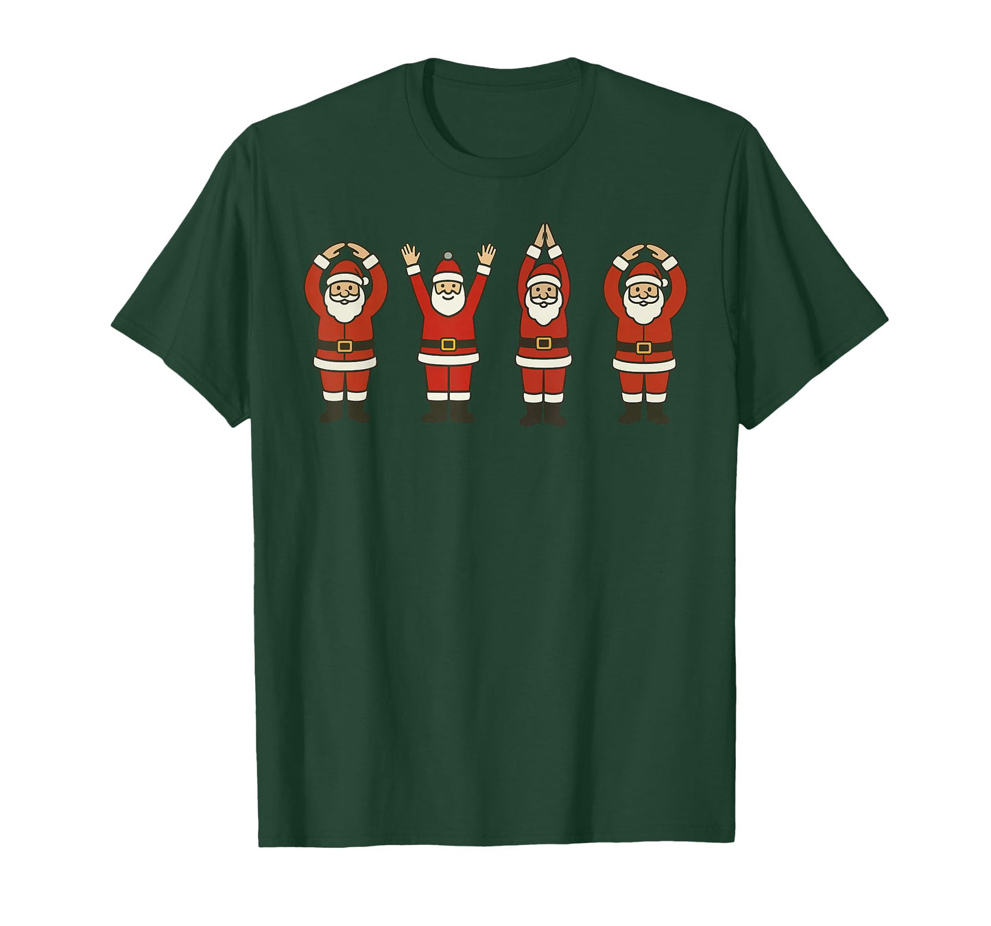 Funny Santa Ohio Midwestern Party O-H-I-O Christmas Season T-Shirt