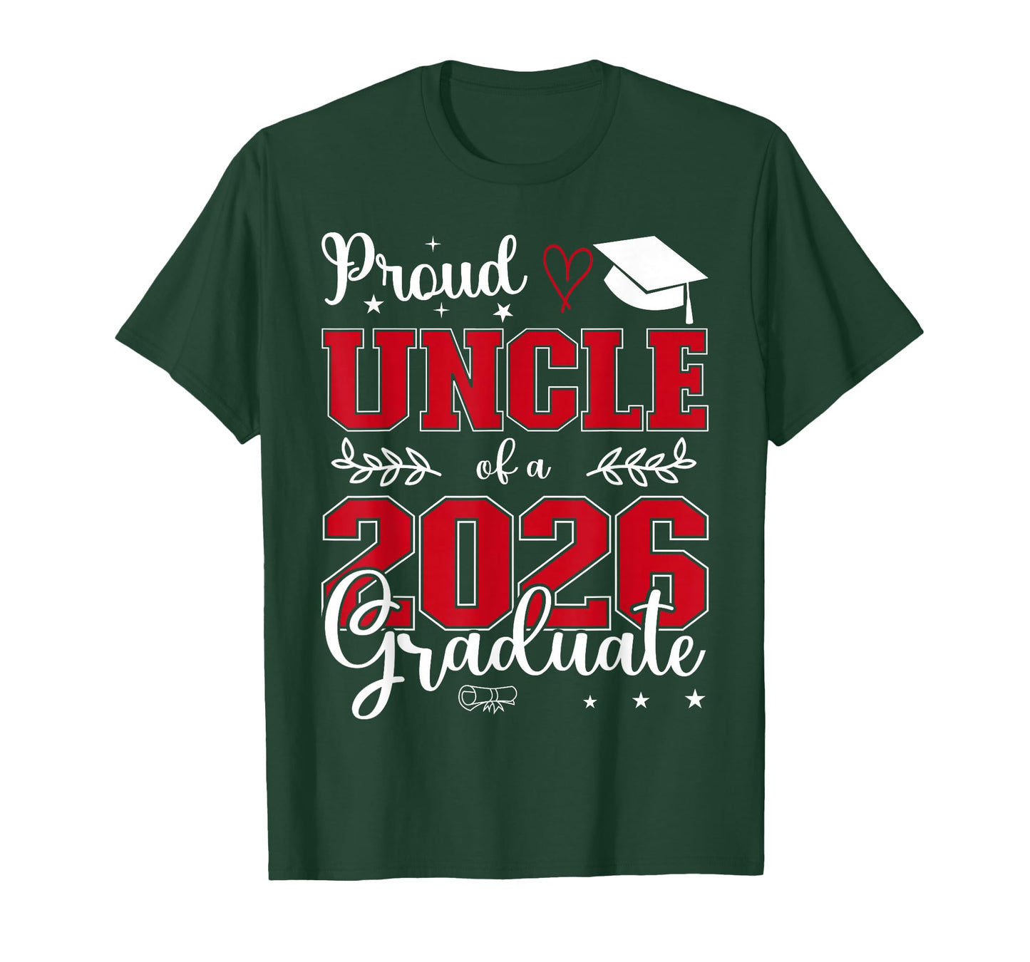 Proud Uncle of a Class of 2026 Graduate for Graduation T-Shirt