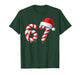 Funny Six Seven 67 Meme Christmas Humor Candy Cane Santa Hat T-Shirt