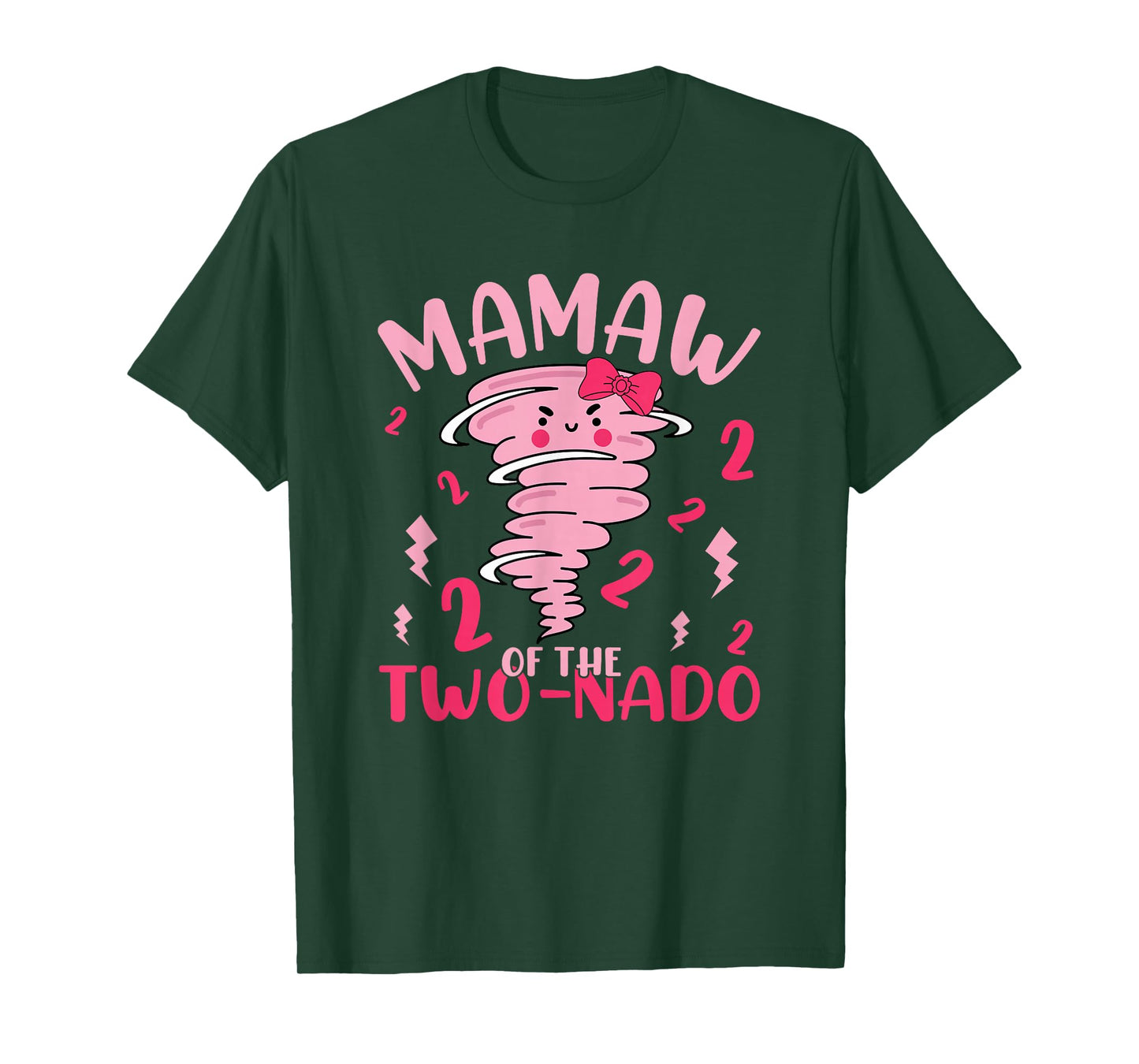 Mamaw of The Two-nado Tornado Theme 2nd Birthday Party T-Shirt
