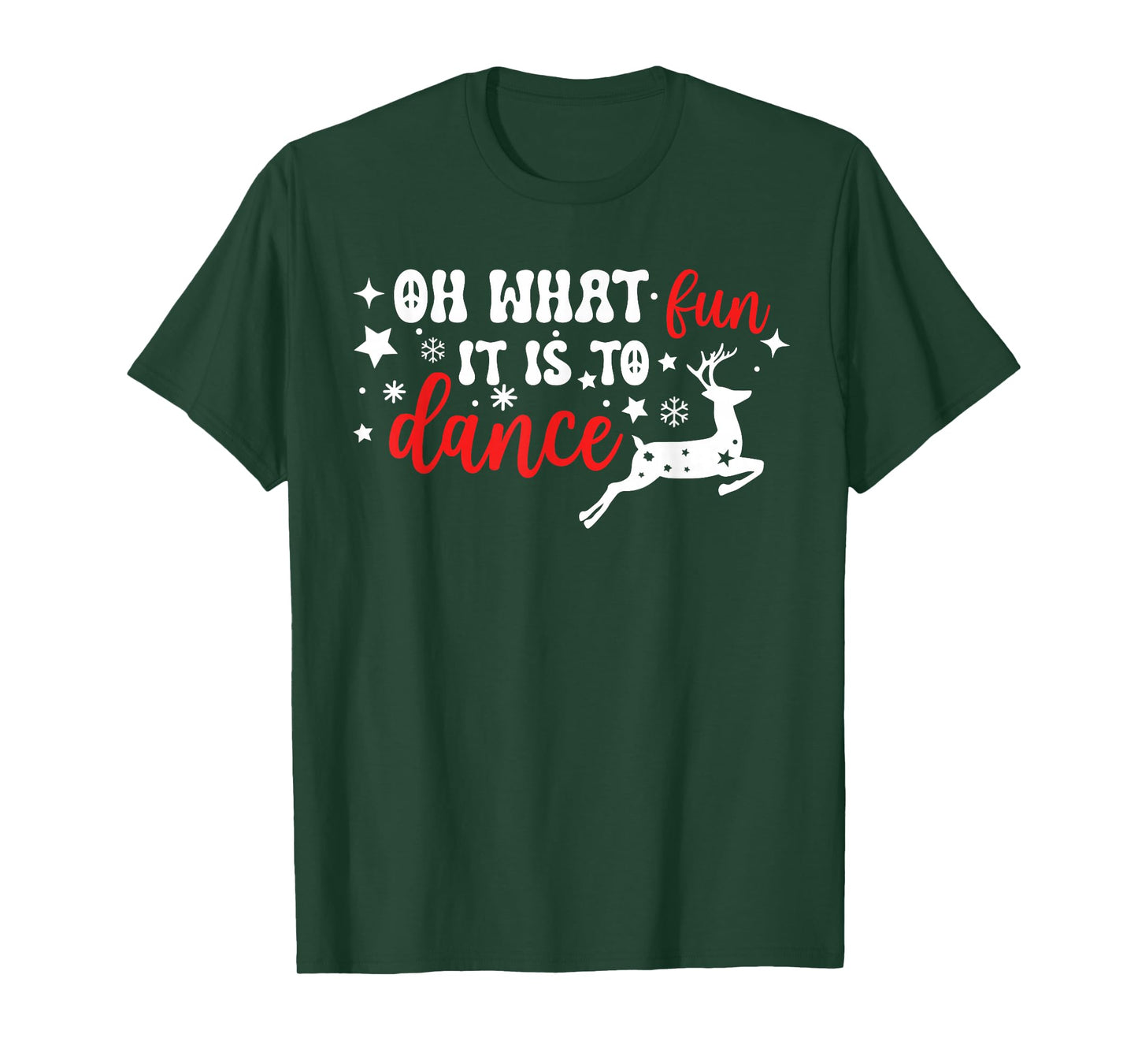 Oh What Fun It is to Dance Teacher Christmas T-Shirt