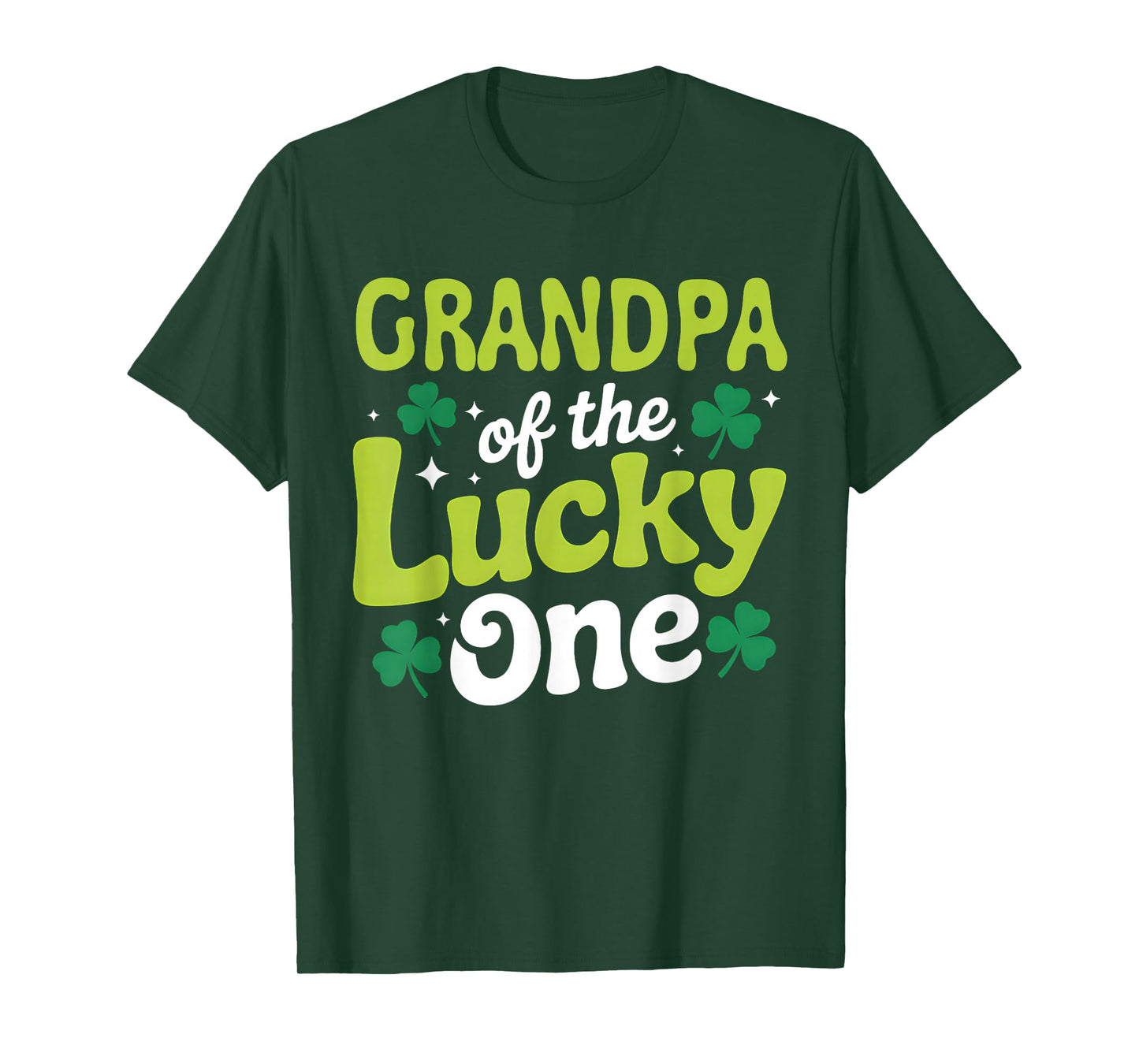 Grandpa of The Lucky One First Birthday St Patrick's Day T-Shirt