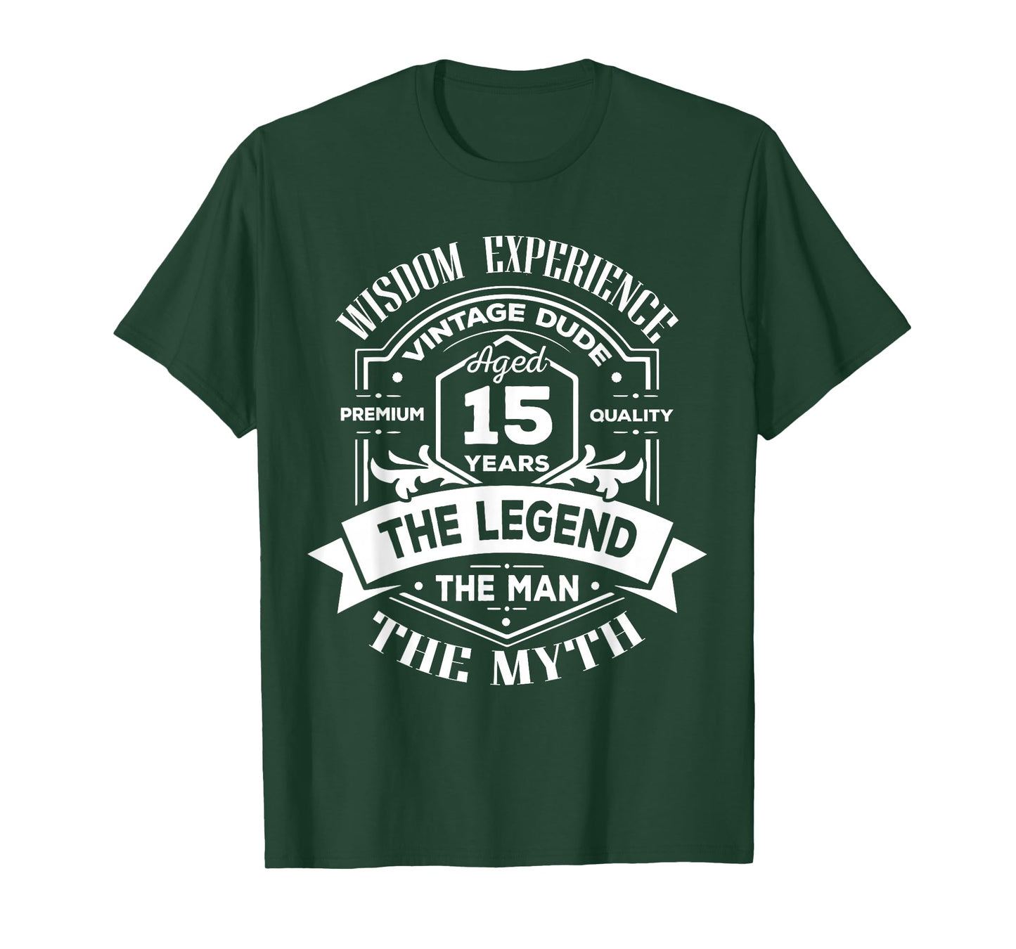Vintage The Man Myth Legend 15 Birthday Tee for 15 Years Old T-Shirt