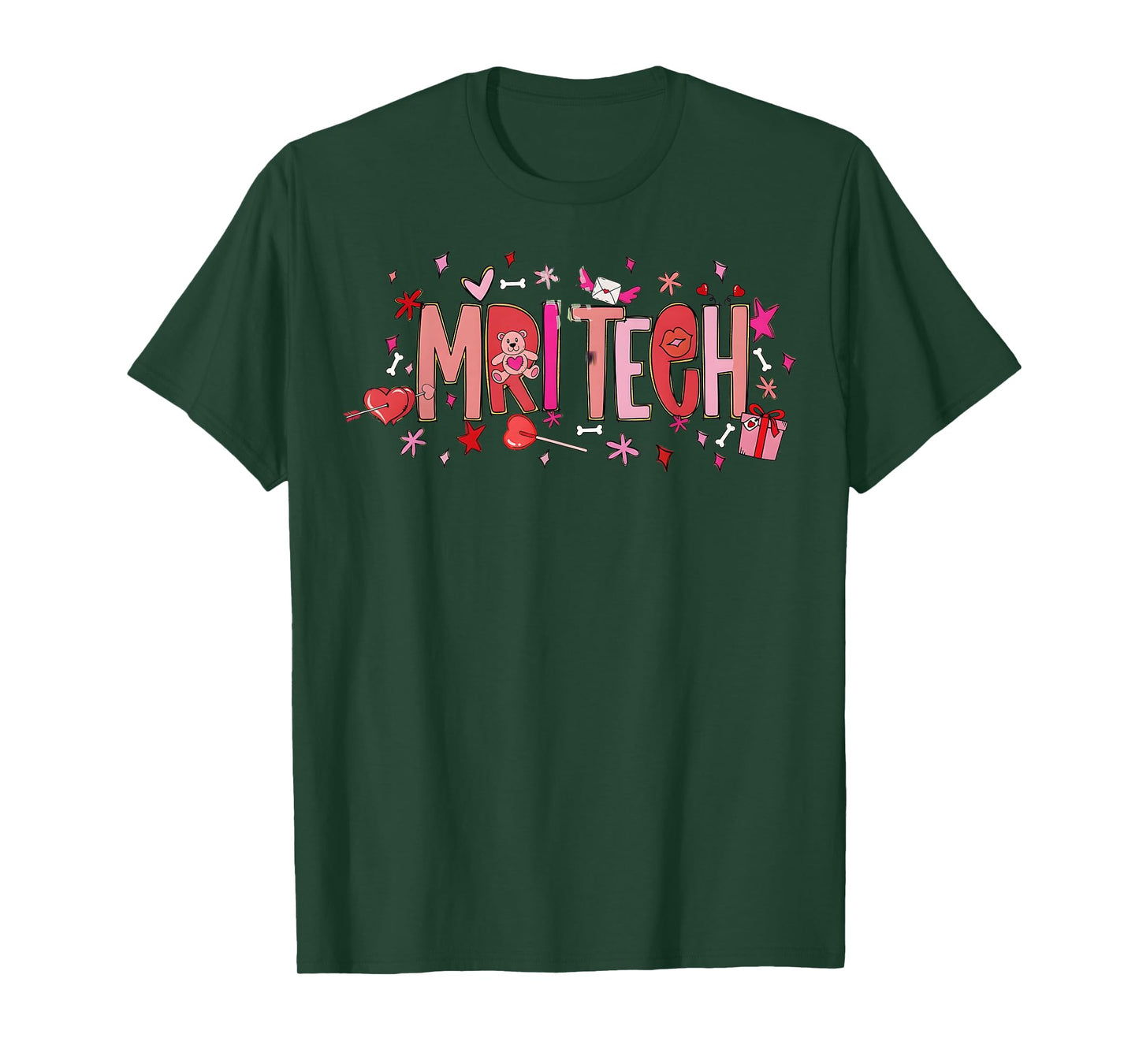 MRI TECH RAD TECH X RAY Team Nurse RN CNA MA Valentine Valen T-Shirt