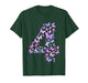 4th Birthday Butterfly 4 Year Old Birthday Girl Butterfly T-Shirt