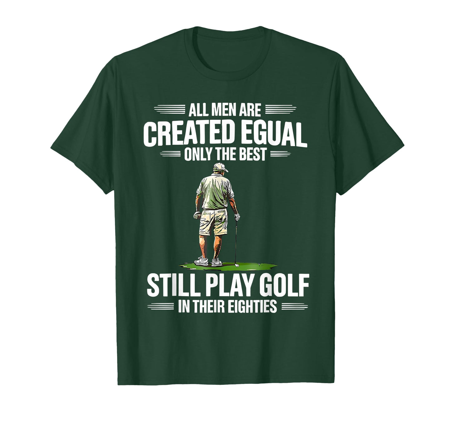 Best Men Play Golf Eighties Golfer Golfing Funny T-Shirt