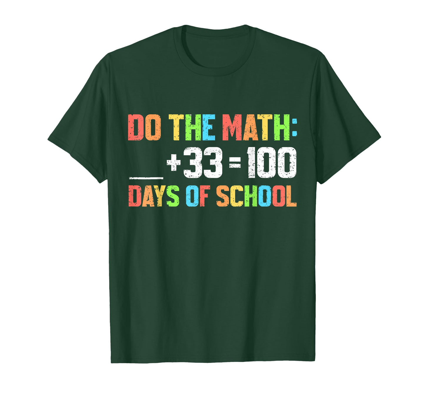 100th Day of School Teacher Kids 100 Days Do The Math T-Shirt