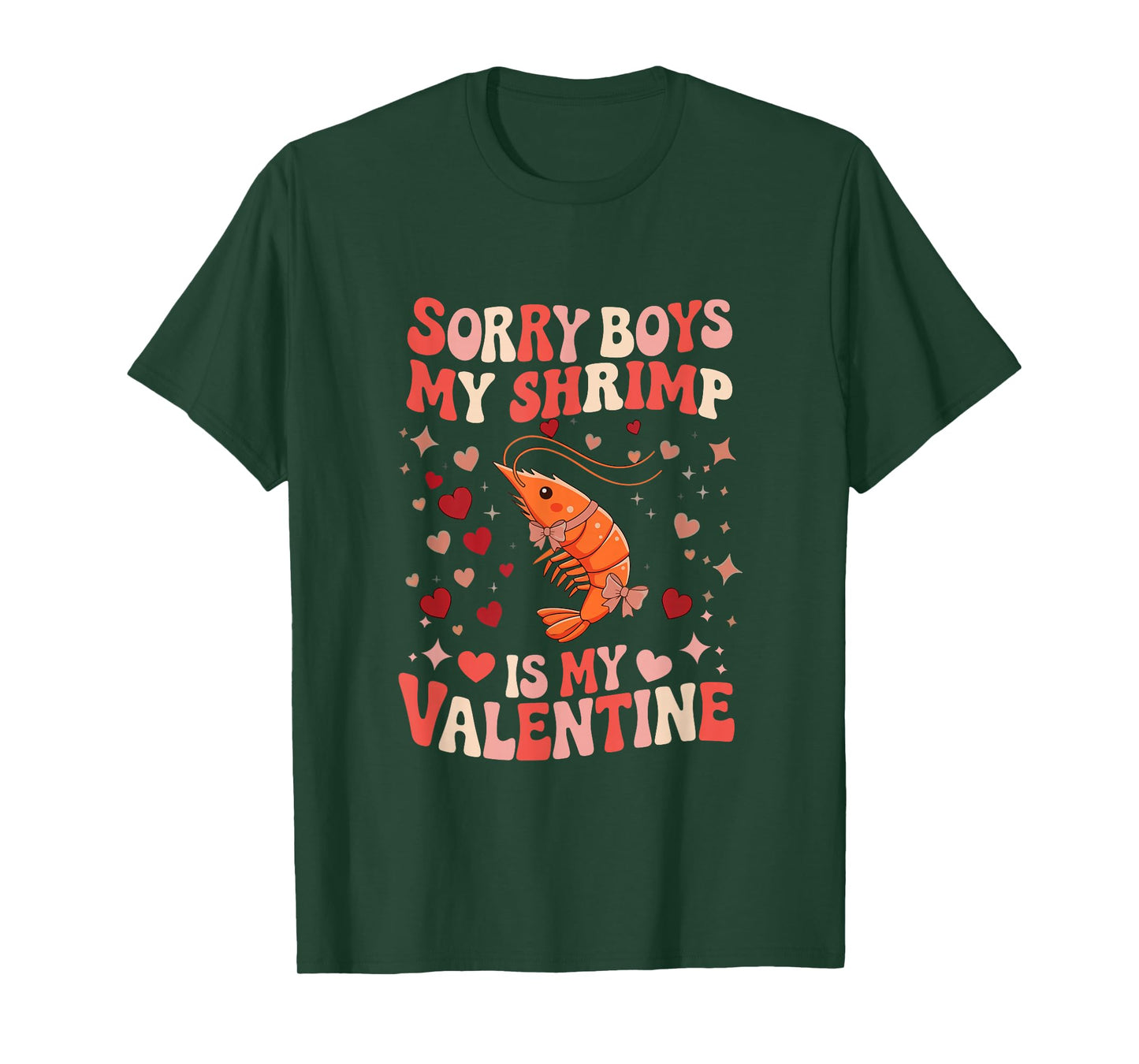 Sorry Shrimp is My Valentine Joke Boys Cute Animal Lover T-Shirt