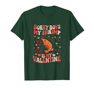 Sorry Shrimp is My Valentine Joke Boys Cute Animal Lover T-Shirt