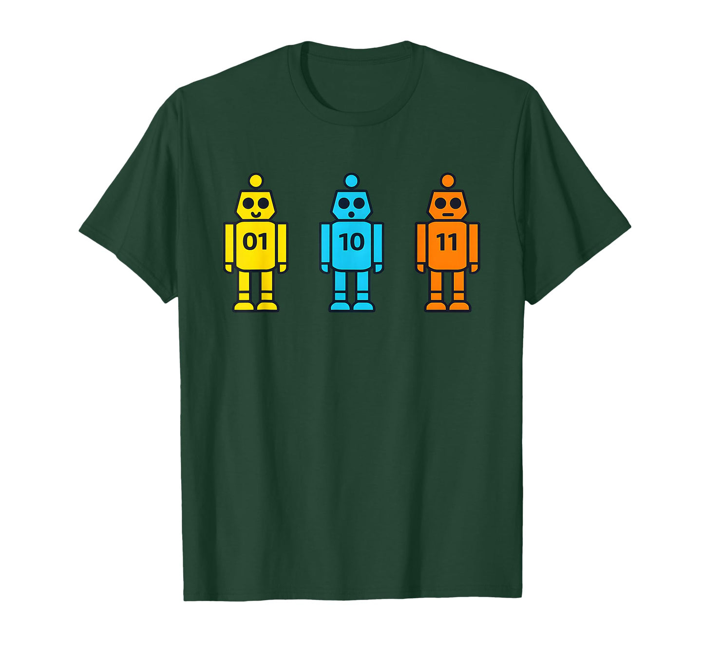 Funny Binary Robot T-Shirt