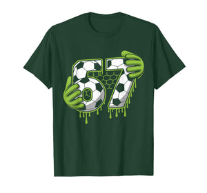 Soccer 67 Six Seven Alpha Slang 6 7 Meme Kids Teachers Boys T-Shirt