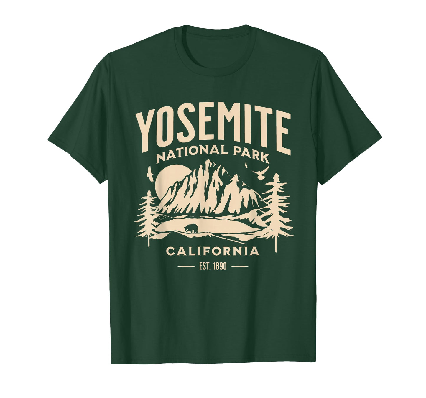 Yosemite National Park for Hiker, Camper and Nature Lovers T-Shirt