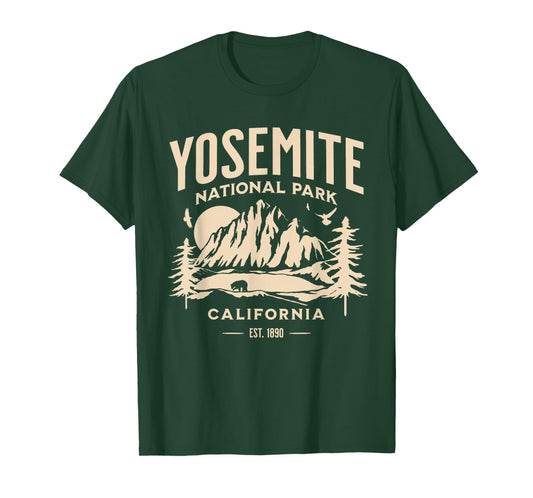 Yosemite National Park for Hiker, Camper and Nature Lovers T-Shirt