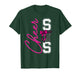Basketball Game Cheerleading Sport Cheer Sis Sister Pink T-Shirt