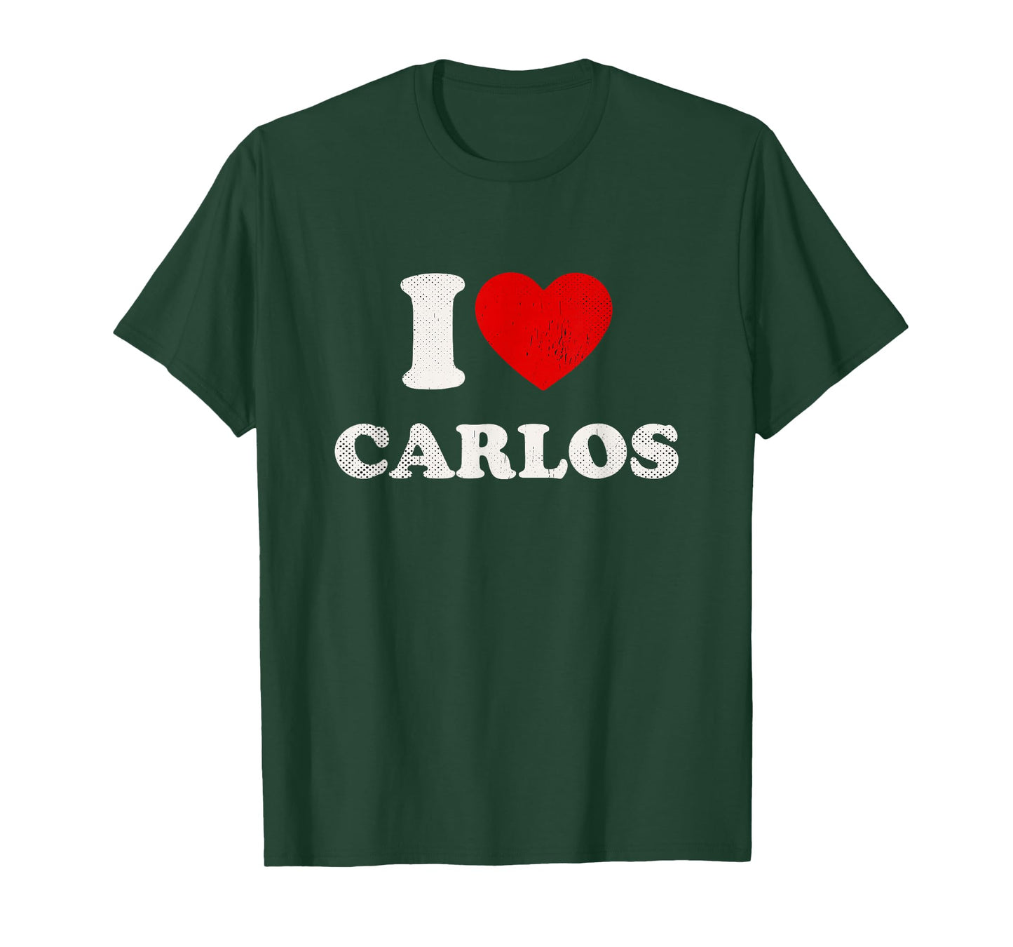 I Heart Carlos Boyfriend Y2K Vintage Big Heart Carlos T-Shirt