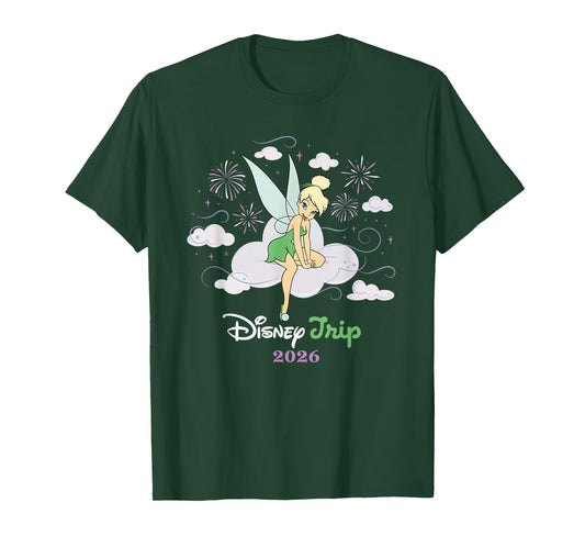 Disney Tinker Bell Peter Pan Disney Trip 2026 Vacation T-Shirt