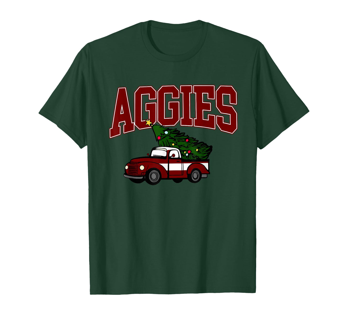 Retro Aggies Men Women Kids Pajamas Ugly Christmas T-Shirt