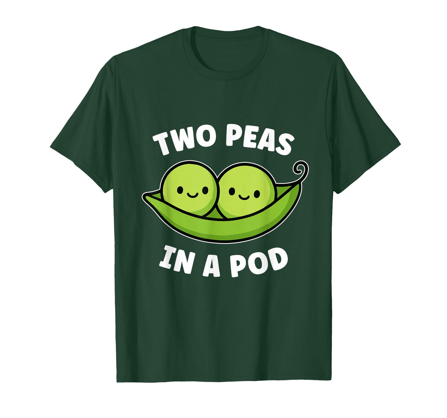Two Peas in a Pod Cute Kawaii Funny T-Shirt