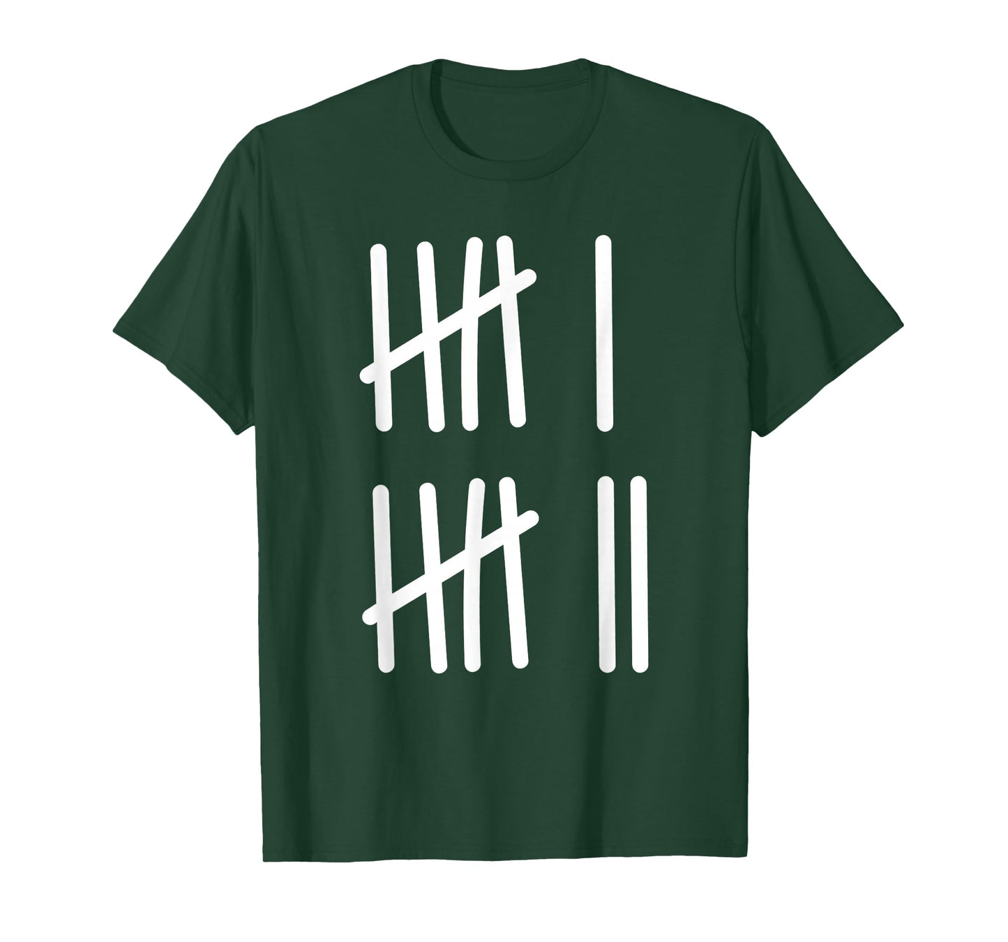 Six Seven 6 7 Meme Tally Marks Counting Gen Alpha Slang Math T-Shirt
