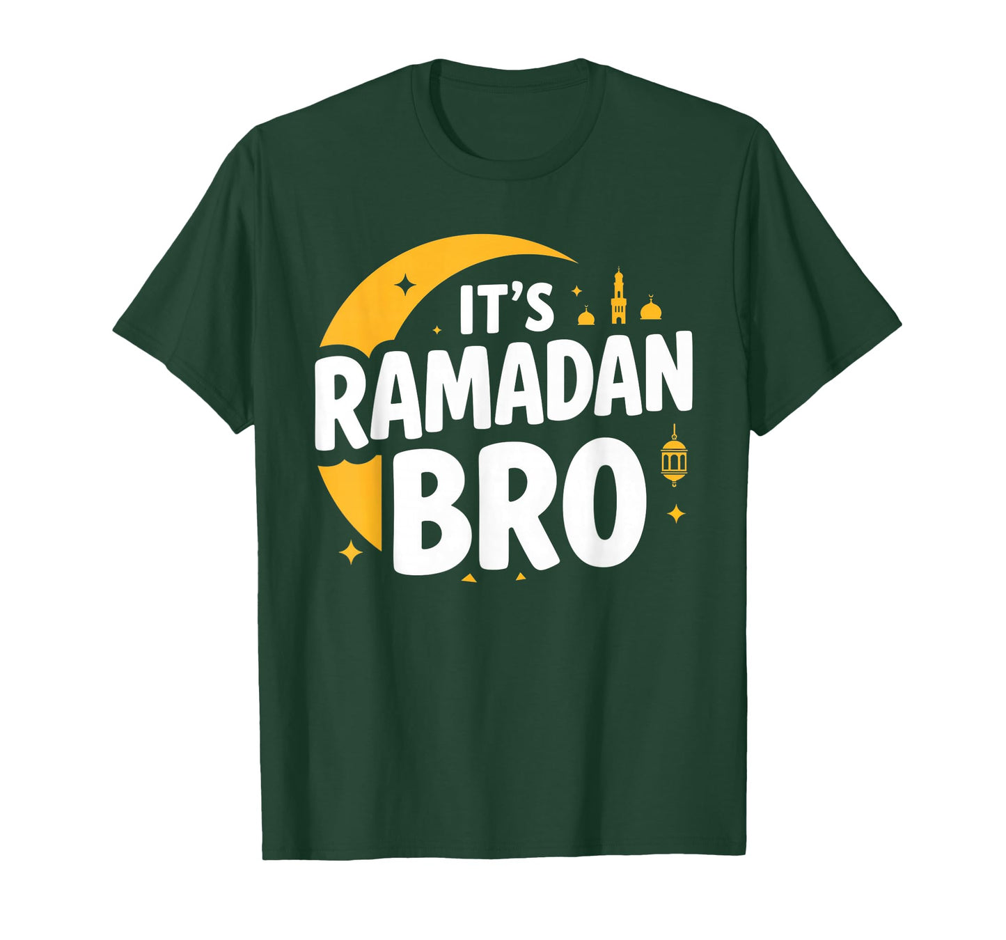 It’s Ramadan Bro Happy Fasting Islamic Crescent Moon Muslim T-Shirt