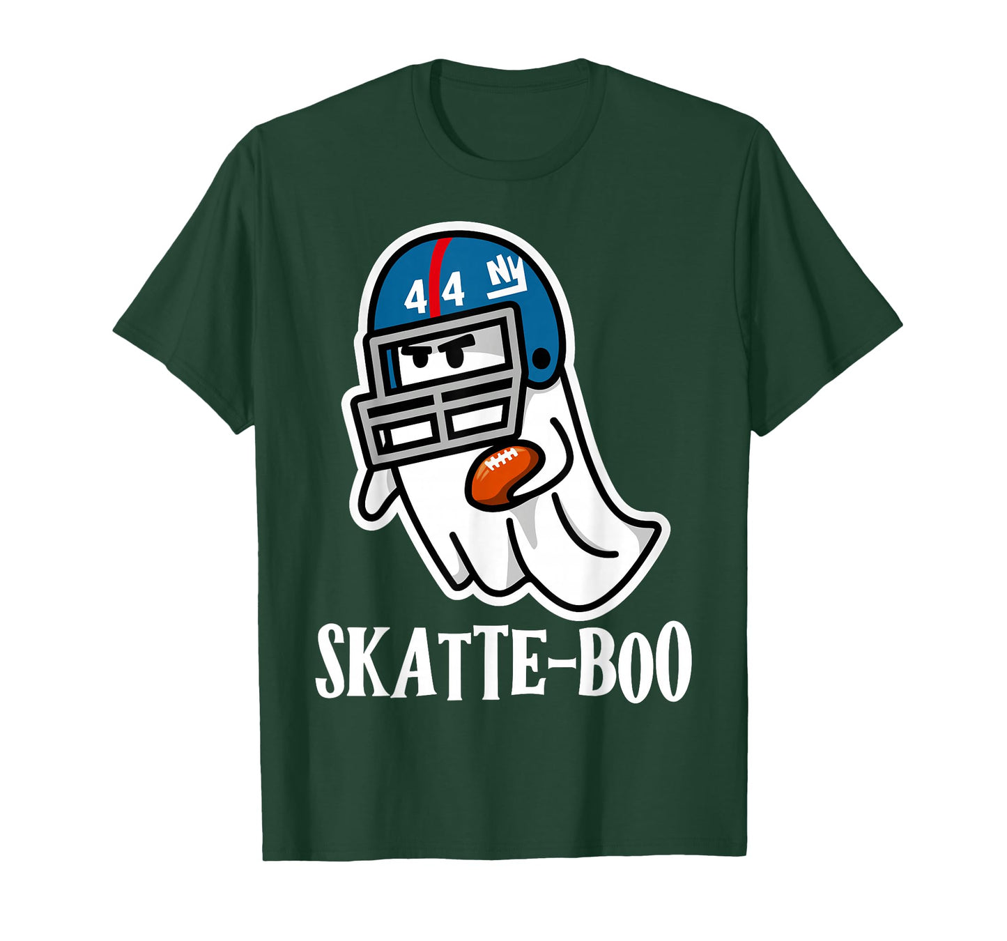 Skatte Boo Ghost Cam Skattebo Funny HLW Ghost Football Fan T-Shirt