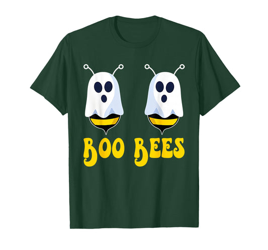 Funny Boo Bees Halloween Costume Humor Spooky Bee Ghost T-Shirt