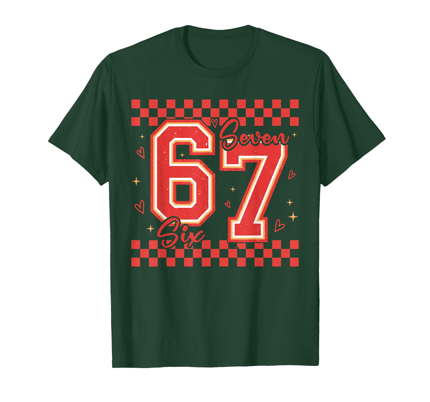 Six Seven 67 Meme Cool Valentine’s for Teens Boys Girls Kids T-Shirt