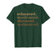 Black History Educated Motivated Melanin Men Women Kids T-Shirt
