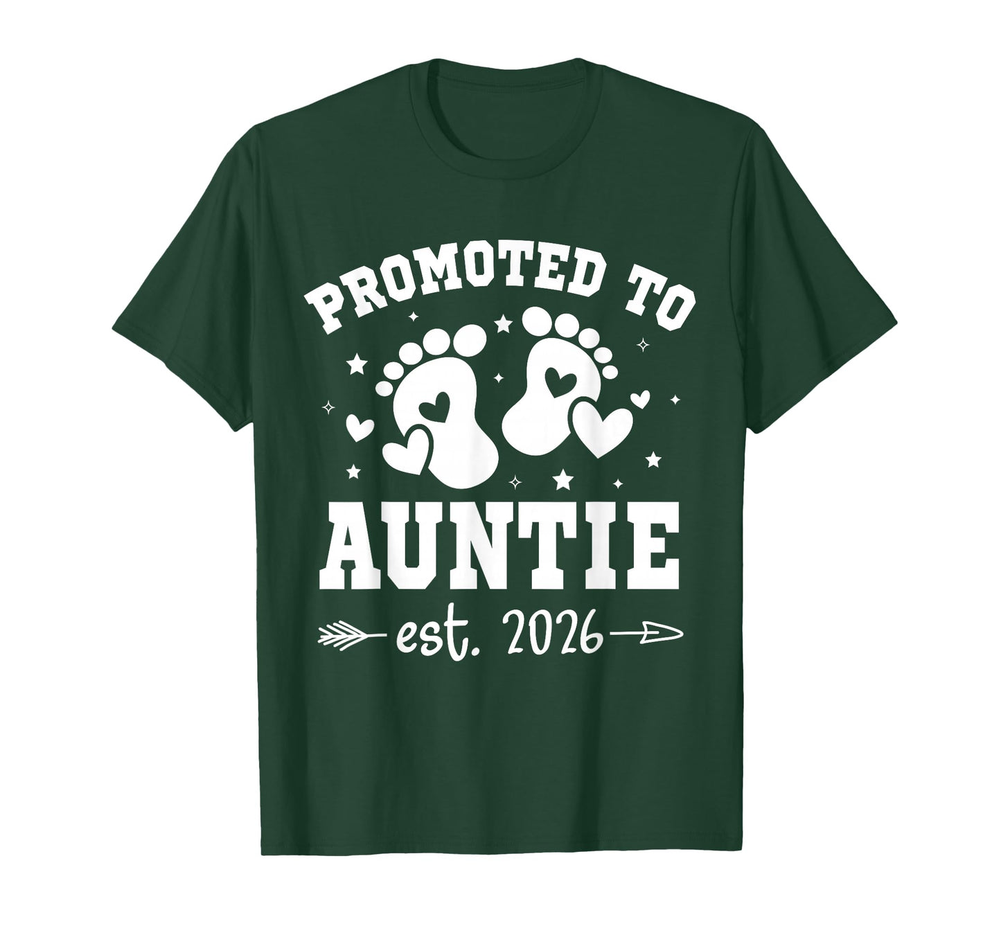 Promoted to Auntie est 2026 Going to be Aunt Announcement T-Shirt