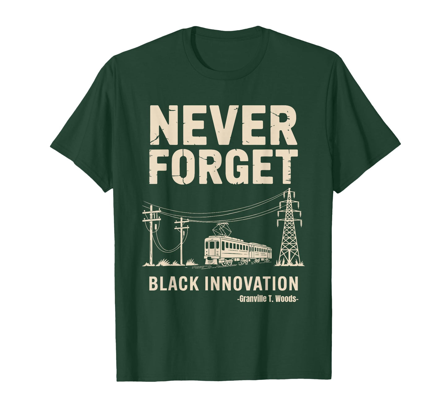 Never Forget Black Innovation Electrical Engineering History T-Shirt