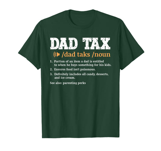 Funny Dad Tax Definition Retro Vintage T-Shirt