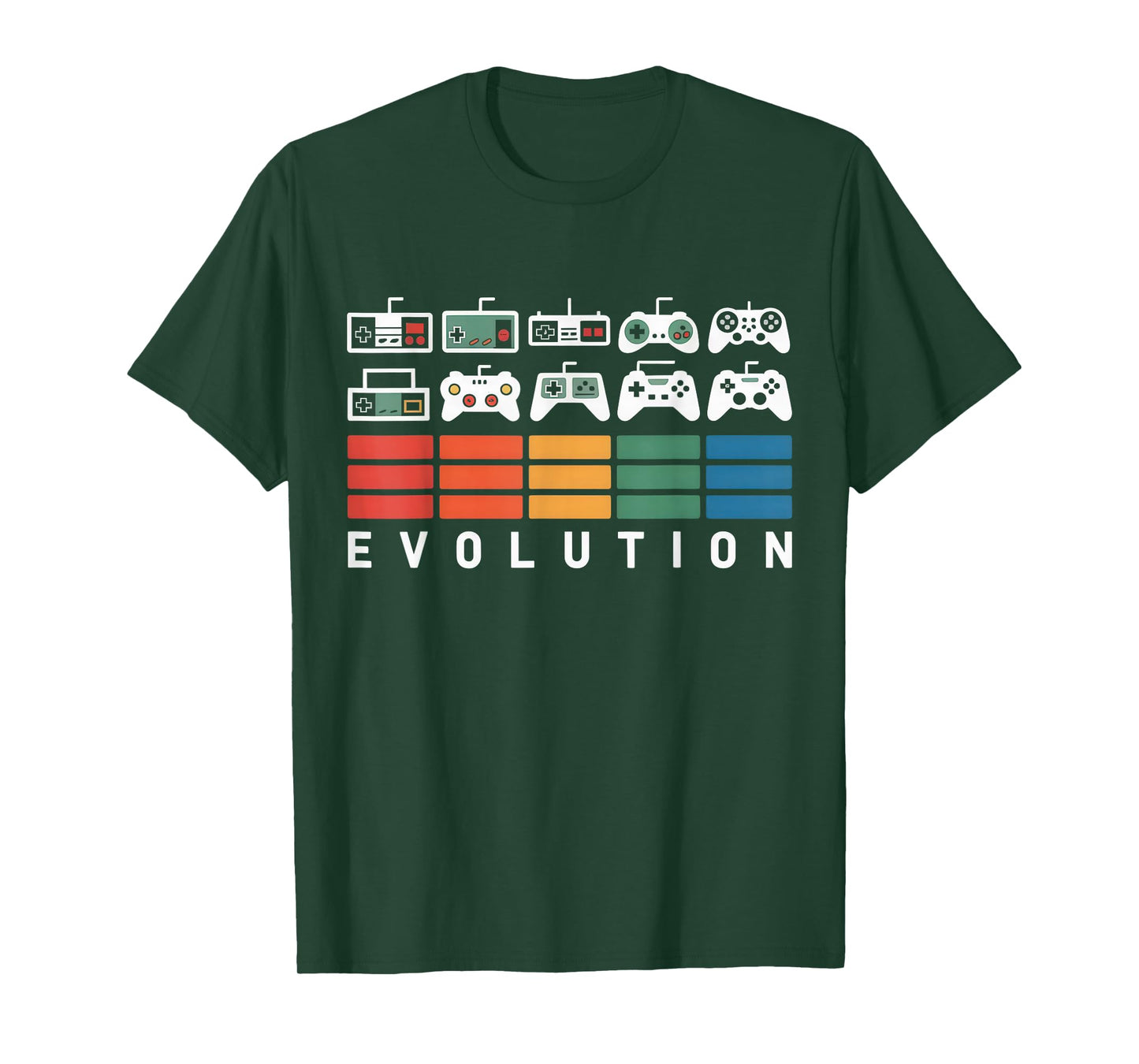 Video Game Controller Evolution 80s 90s Retro Gaming Gamer T-Shirt