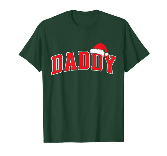 Daddy Claus Christmas Matching Family Xmas Pajama Dad T-Shirt