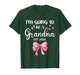 I’m Going to Be A Grandma Baby Reveal 2026 Pink Bow Gift T-Shirt
