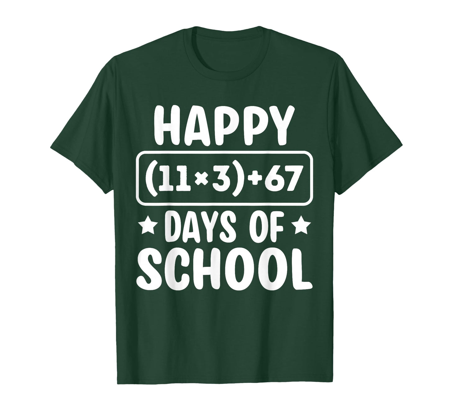 Funny 100 Days School Math Equation 100 Six Seven 67 Meme T-Shirt