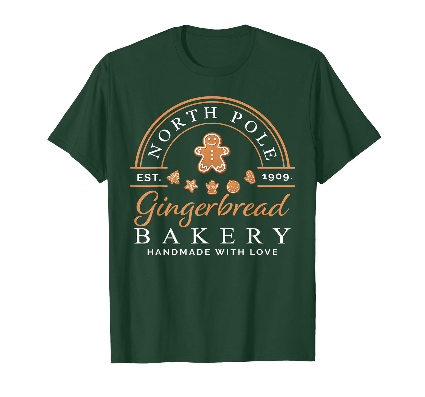 North Pole Gingerbread Bakery Baking Christmas Party Team T-Shirt