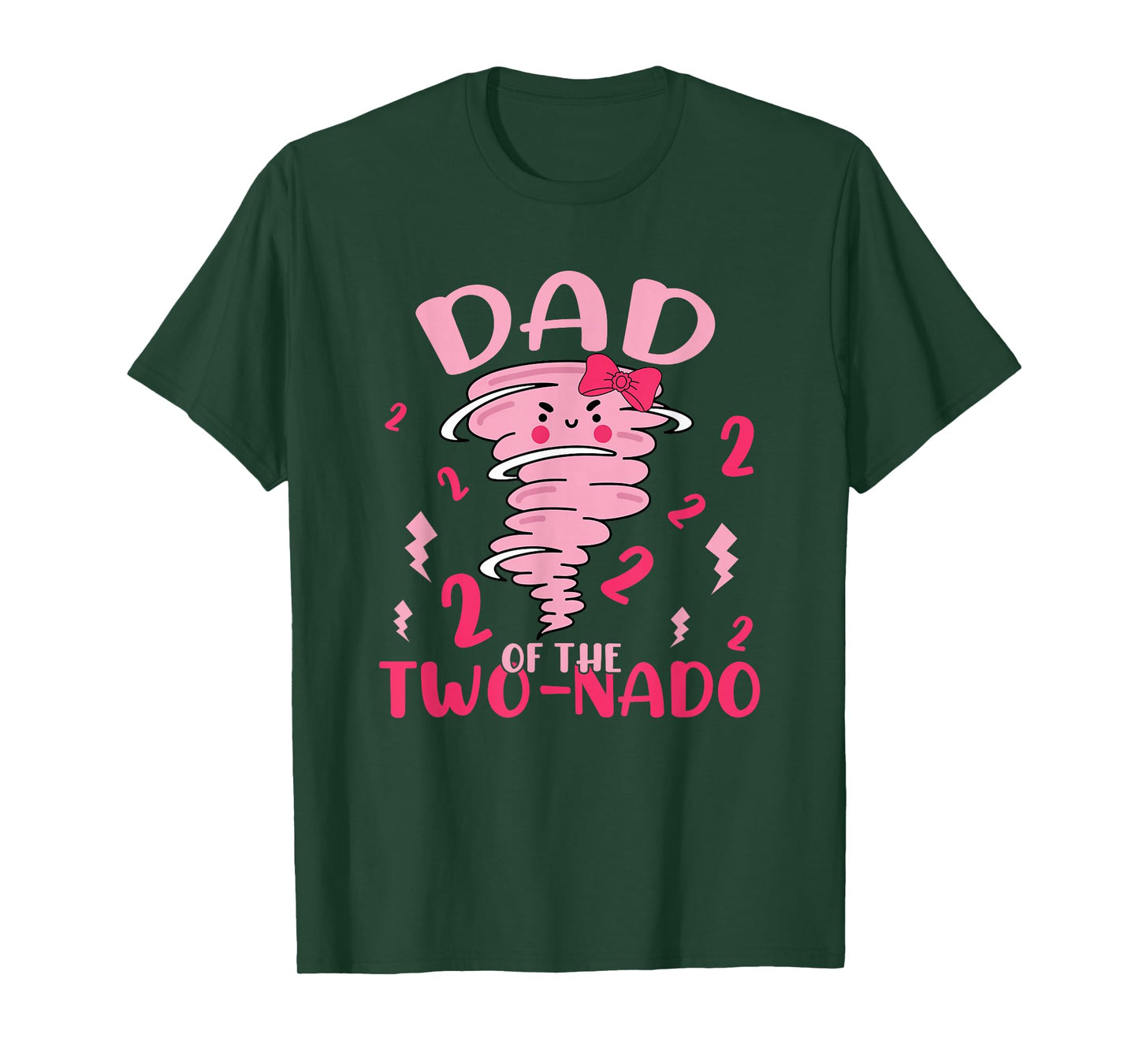 Dad of The Two-nado Tornado Theme 2nd Birthday Party T-Shirt