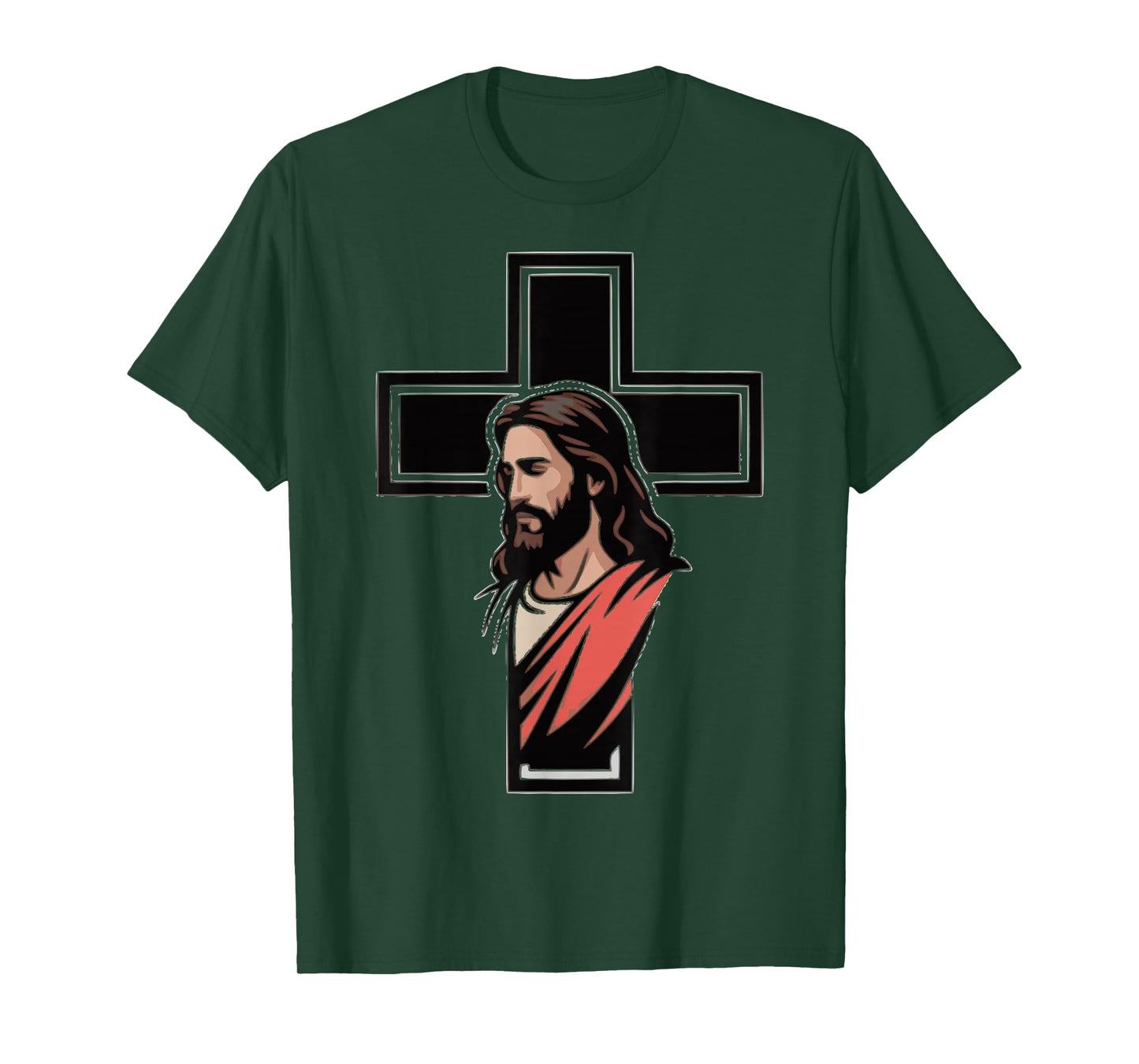 Minimalist Jesus Cross Tee – Christian Faith Shirt T-Shirt