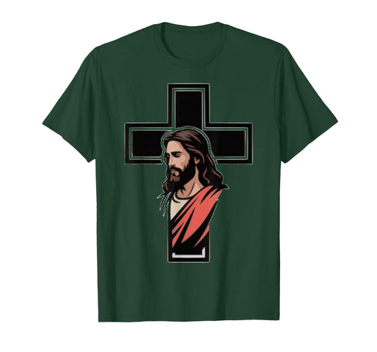 Minimalist Jesus Cross Tee – Christian Faith Shirt T-Shirt