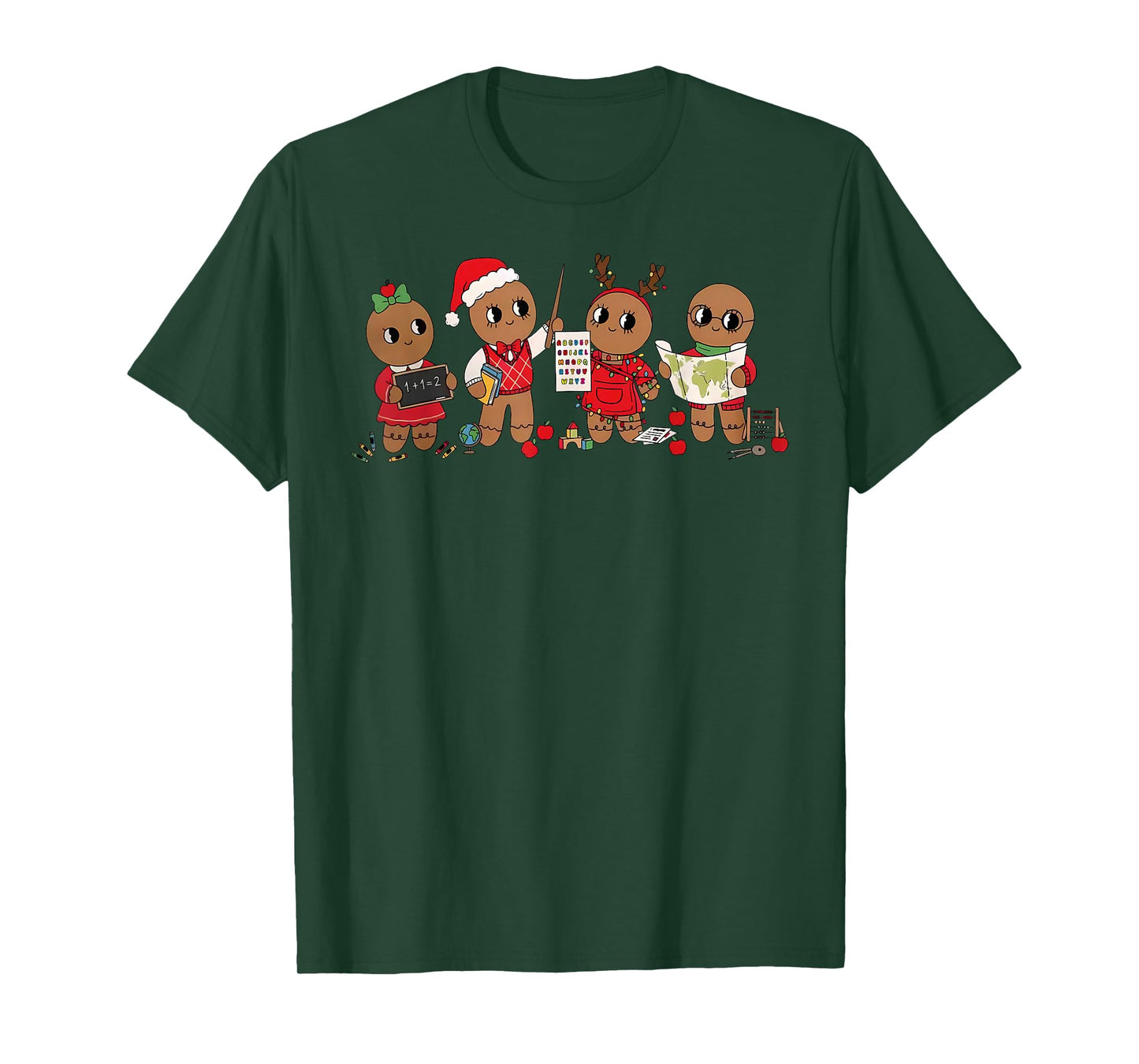 Cute Gingerbread Classroom Christmas Holiday Teacher School T-Shirt