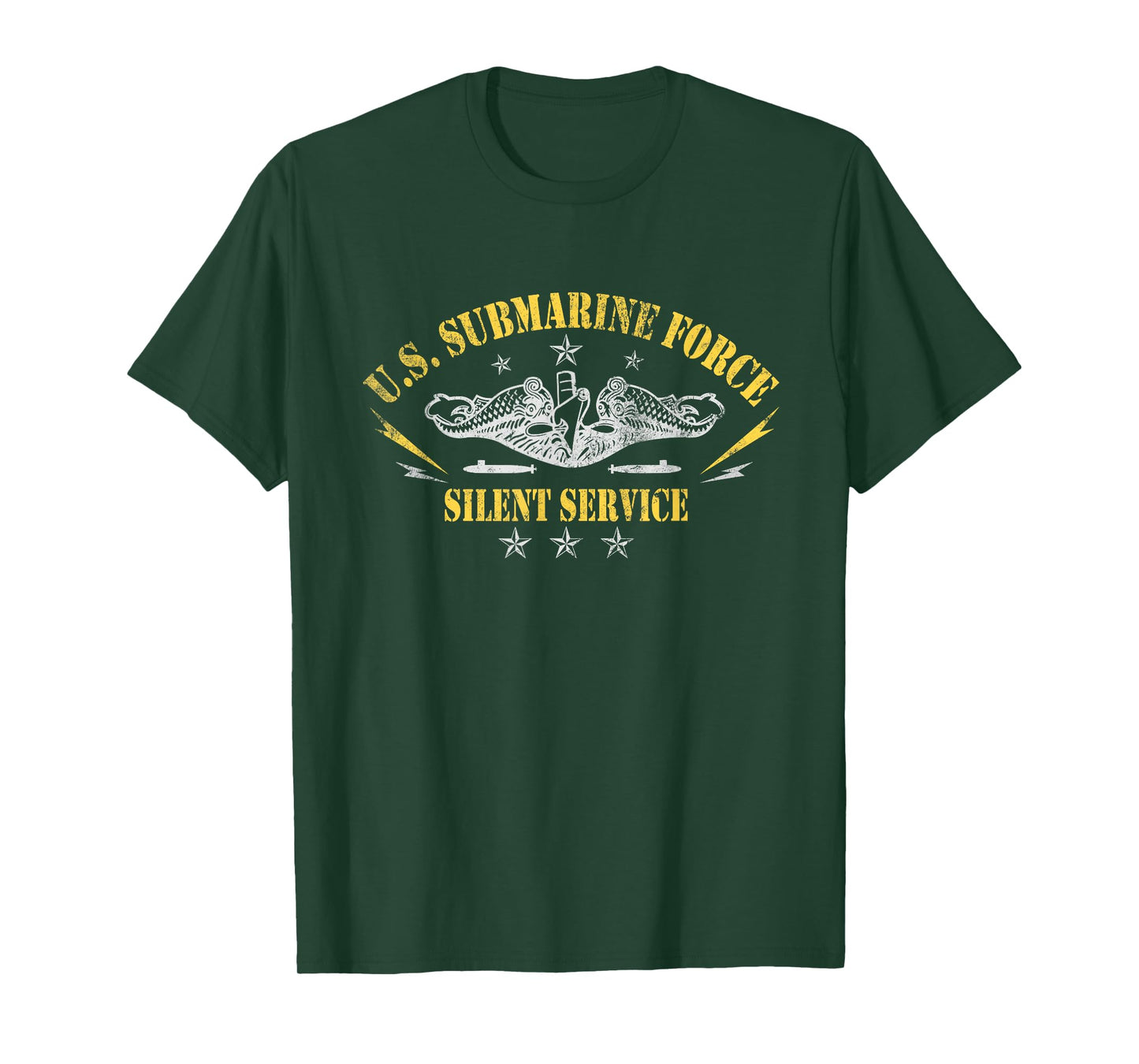 Patriotic U.S Submarines Forces Veterans Day Silent Service T-Shirt