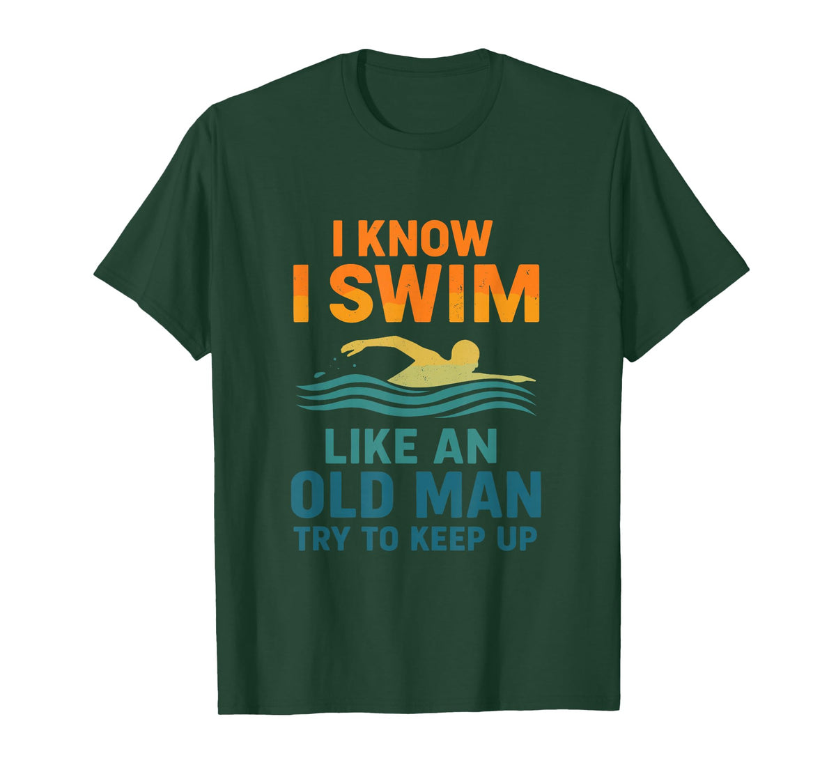 Swim Funny Swimmer Shirt Men T-Shirt