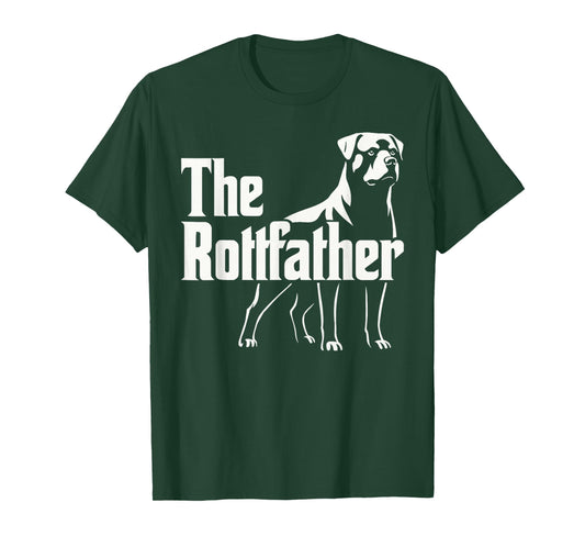 Funny Dog Owner Dad Rottweiler The RottFather T-Shirt